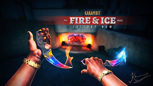 Steam Topluluğu :: :: ★ Karambit | Marble Fade FN - Fire & Ice.