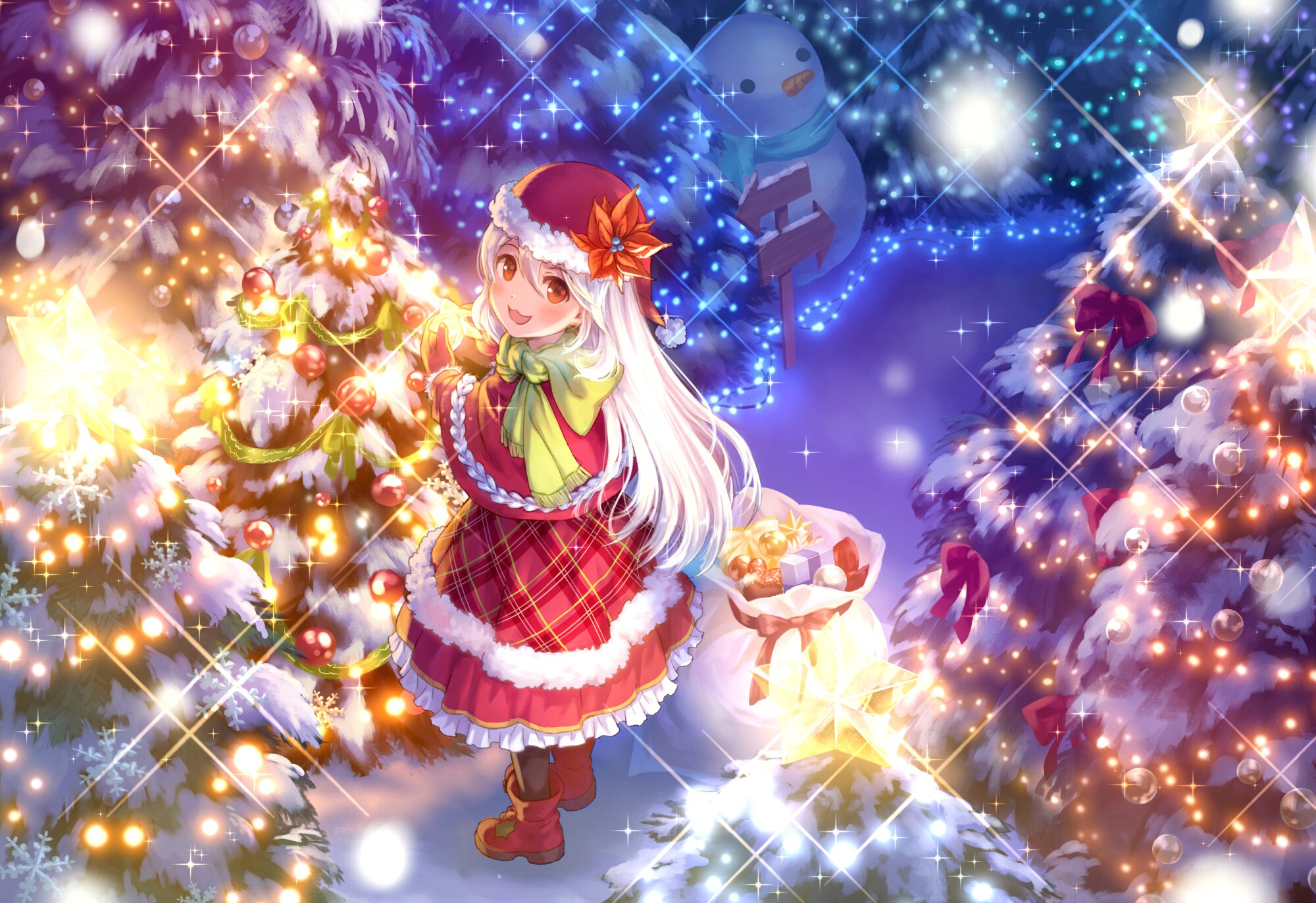Bức hình anime Giáng sinh làm nền chụp màn hình Steam sẽ đem lại cho bạn cảm giác phấn khởi và sôi động, có thể bạn sẽ được nhìn thấy cảnh các nhân vật anime dường như sẵn sàng để bắt đầu một kì nghỉ Giáng sinh đáng nhớ.