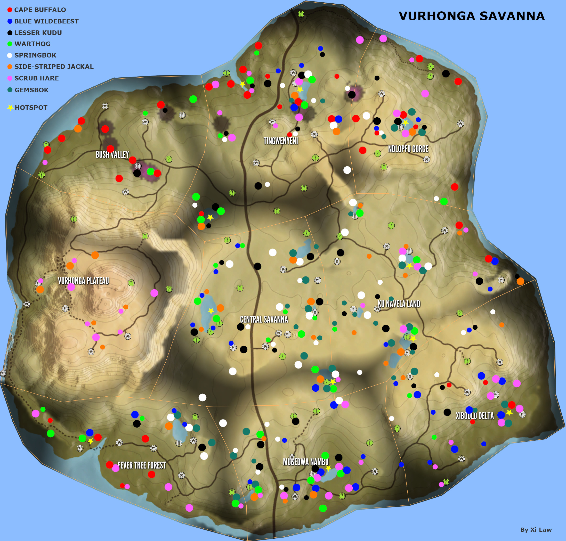 Cotw Interactive Maps Cuatro Colinas Game Reserve SJQDGD