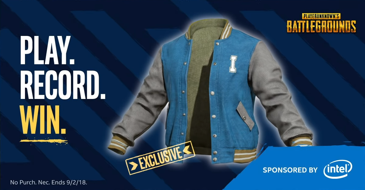 Розыгрыш эксклюзивных курток и пк от Intel в PUBG