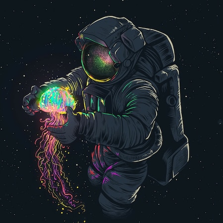 Glowing Spaceman