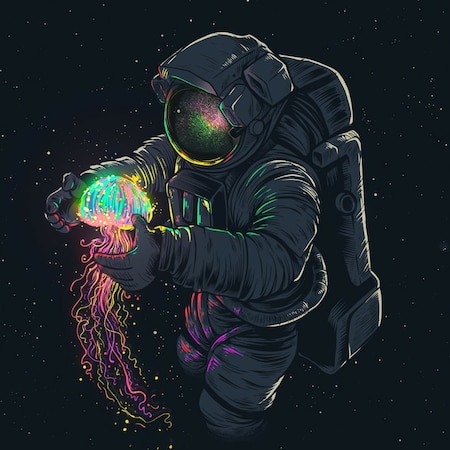 Glowing Spaceman | Wallpapers HDV