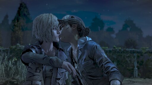 Сообщество Steam :: Скриншот :: Violet and Clem Kiss (Clem kissed her :3 ) ...