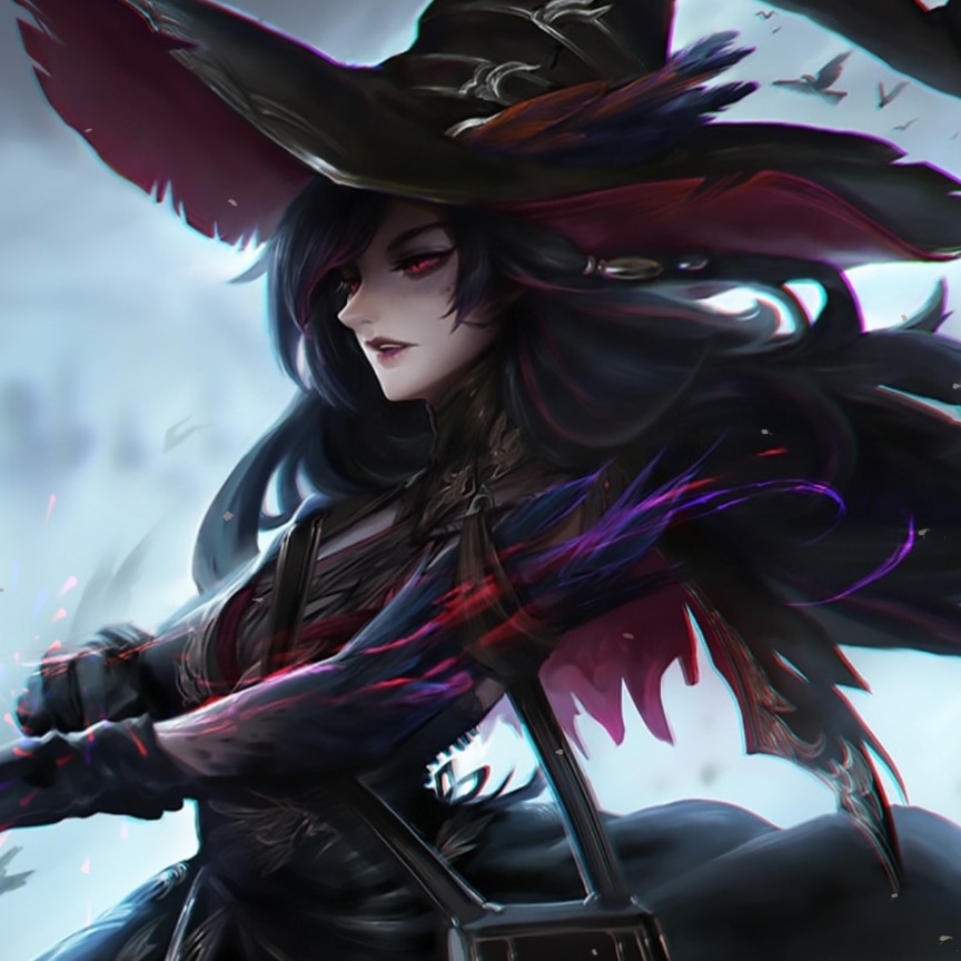 Fantasy Witch (Blood Crow by Steve Zheng) [1920x1080]