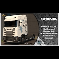 1x Mini Scarf Decoration Windscreen Windshield Interior Cabin Truck Lorry  SCANIA