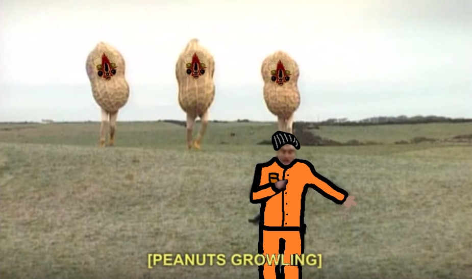 peanuts growling