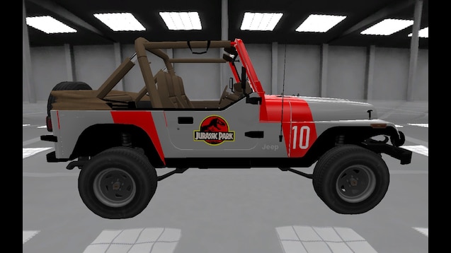 Steam Workshop::1988 Jeep Wrangler Jurassic Park Skins