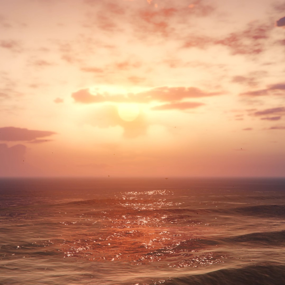 Sunset on the Beach - GTA V (21:9)