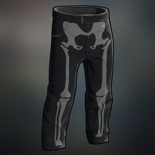 cyber y2k skeleton pants