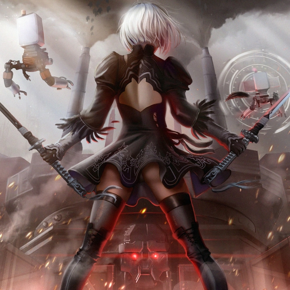 Nier Automata 2B Animated with music