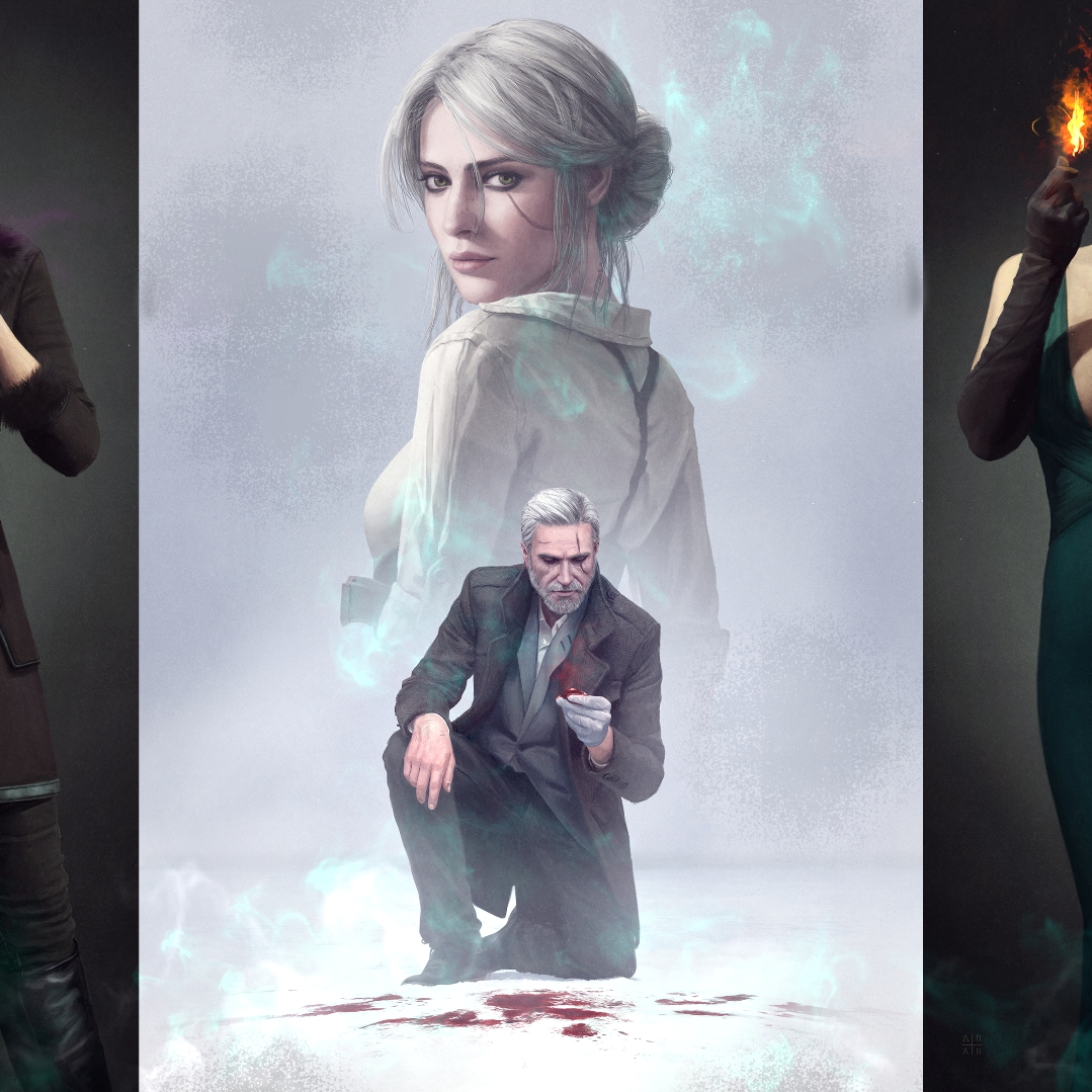 Steam Workshop The Witcher 3 Geralt Triss Ciri Yen