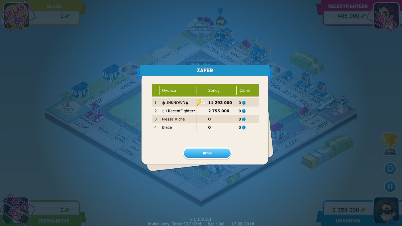 business tour online multiplayer board game rigged