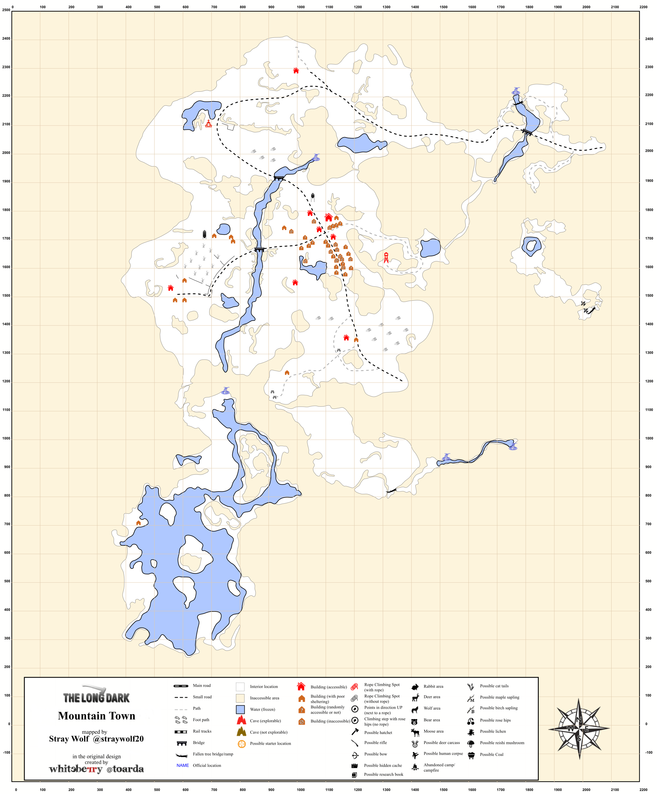 The Long Dark Broken Railroad Detailed Map