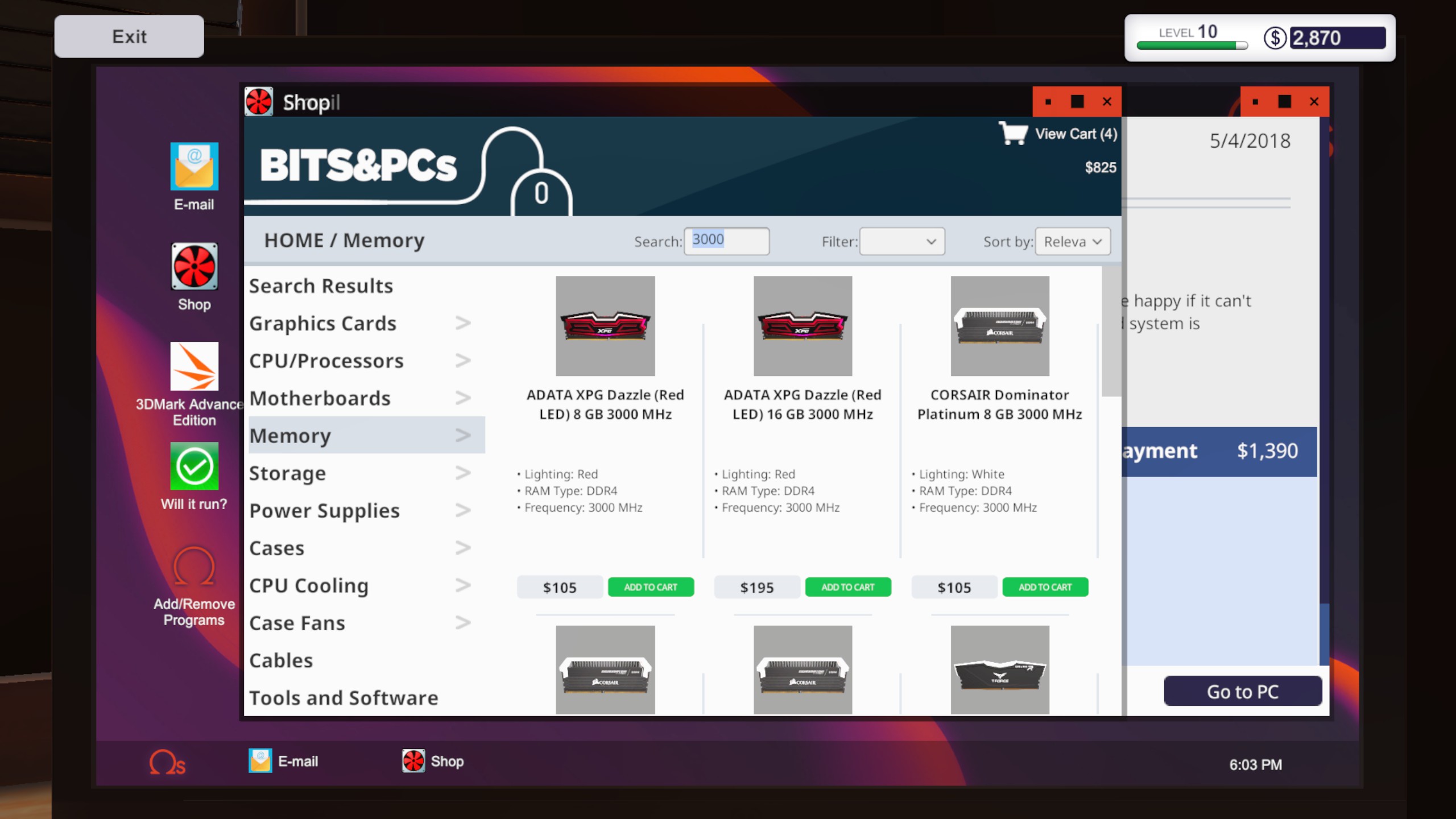 steam pc building sim