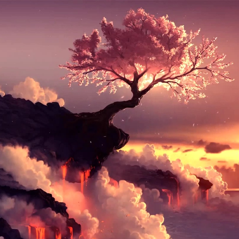 Cherry Blossom Animated + Visualizer