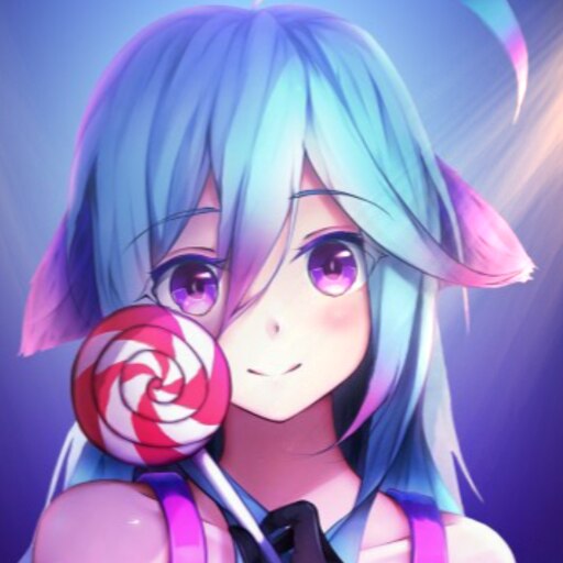 Steam Workshop::anime-girl-cute-rainbows-and-lolipop (Animated)