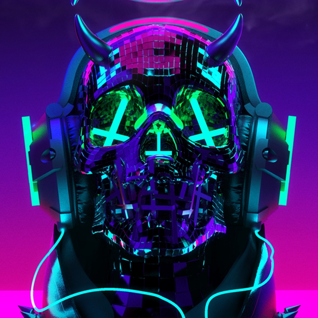 Audio Responsive Cyberpunk Skull (Fixed By OP)