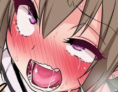 Ahegao Anime Girl With Tongue and Hands Out Weeb T