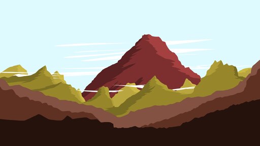 Горы в иллюстраторе