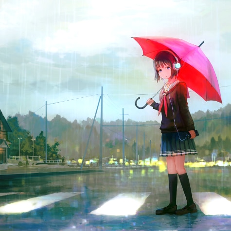 'Lonely Rain' Chill & Study [Animated][1080 HQ] | Wallpapers HDV