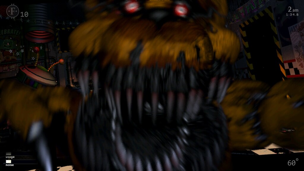 Ultimate Custom Night - Nightmare Fredbear Jumpscare 