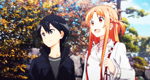 Hãy xem ảnh Kirito và Asuna, cặp đôi đầy tình yêu trong series anime Sword Art Online. Hình ảnh này sẽ cho bạn cảm giác ngọt ngào và lãng mạn, đưa bạn vào thế giới giả tưởng đầy kỳ vĩ của anime. Nhìn bức ảnh này, bạn sẽ cảm nhận được tình cảm đích thực giữa hai nhân vật chính, một hình ảnh đáng nhớ cho những ai yêu thích Sword Art Online.