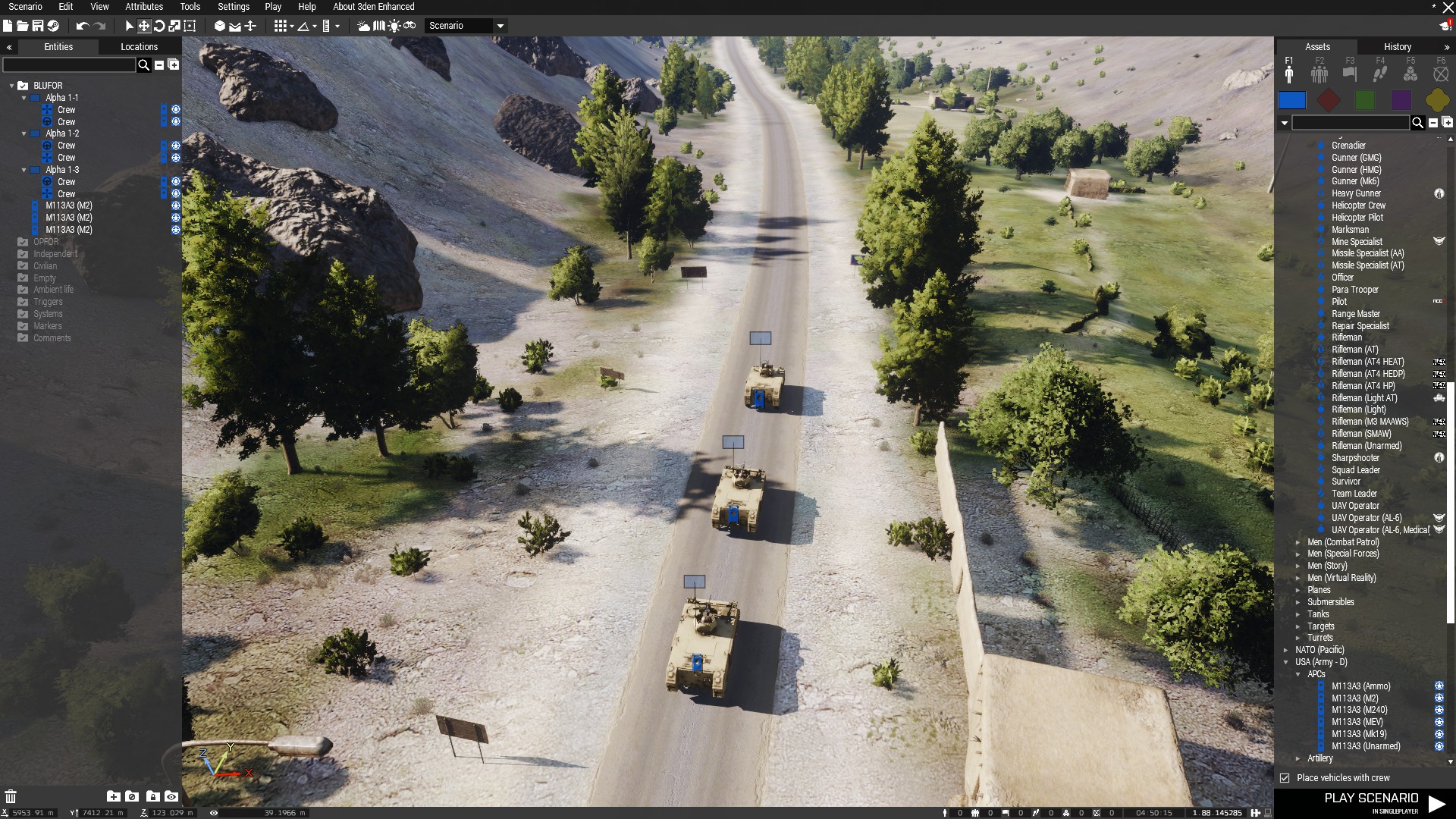 Arma 3: How to set up an AI convoy in Zeus 