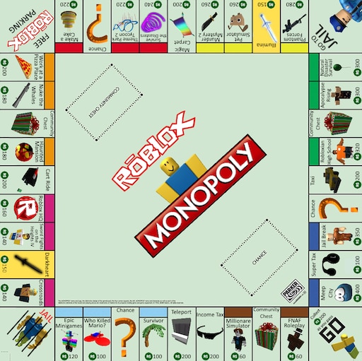 Steam Workshop Monopoly Roblox Edition - monopoly roblox edition