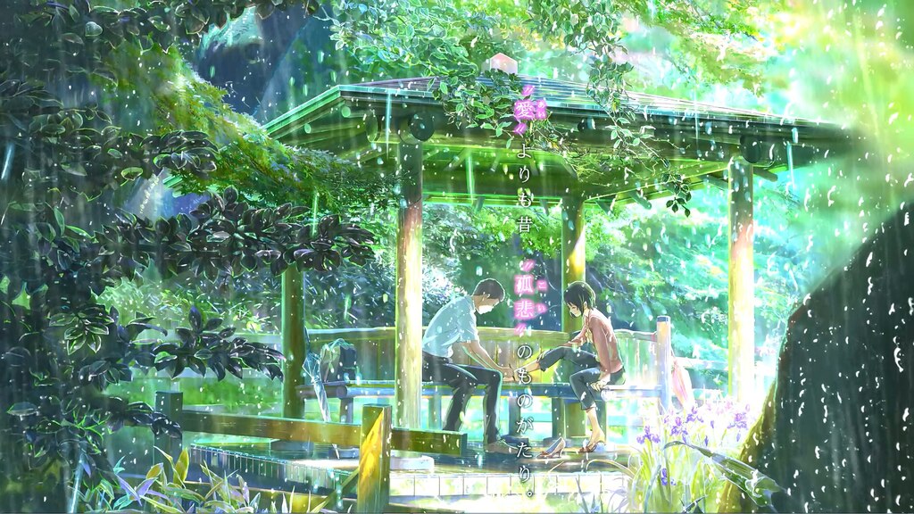 kotonoha no Niwa (Beautiful Anime Rain)【AMV】- Scarlet [HD] 1080p