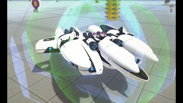 futuristic hovercraft
