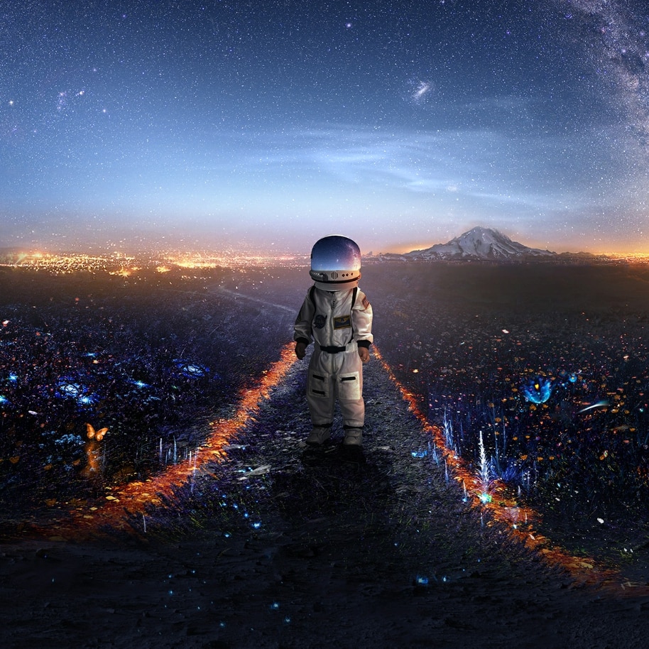 Men in space