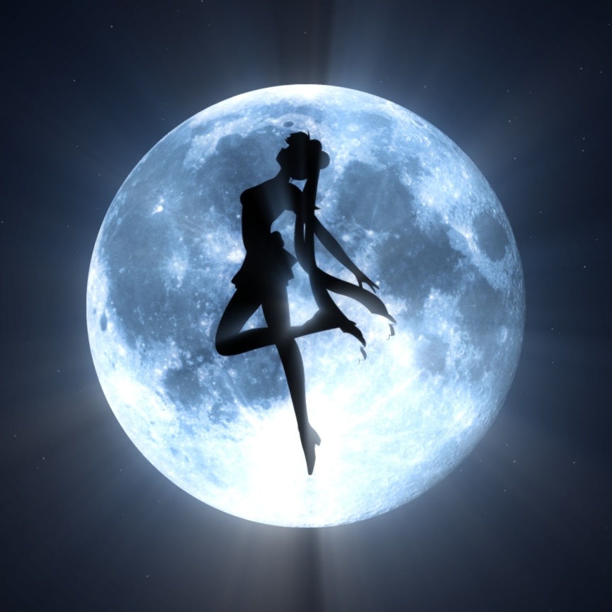 Sailor Moon Silhouette 4K