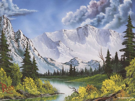 Художественные пейзажи. Боб Росс. Боб Росс картины. Живопись горы Боб Росс. Пейзаж Боба Росса.