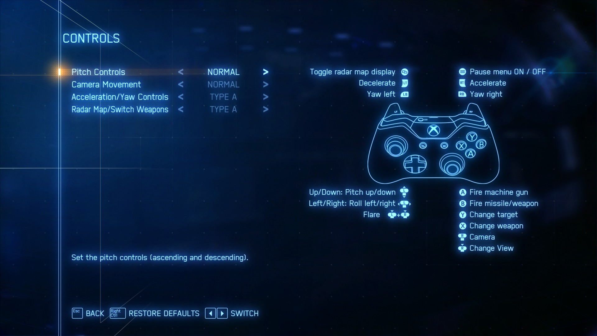 Steam コミュニティ スクリーンショット Ace Combat 7 Default Controls