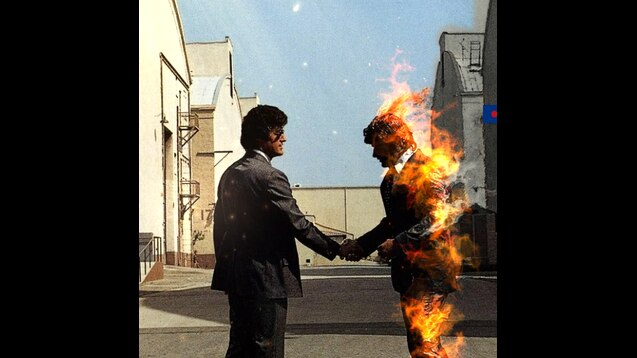 pink floyd wish you were here album cover wallpaper