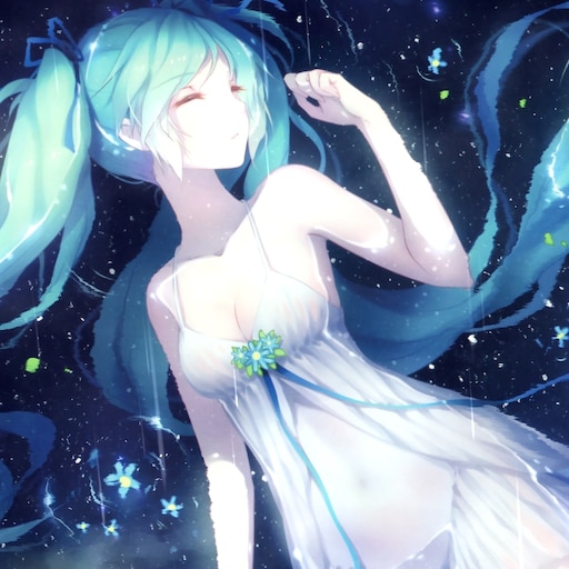 Steam Workshop::Anime Girl Sleeping in Water [Piano & Rain]