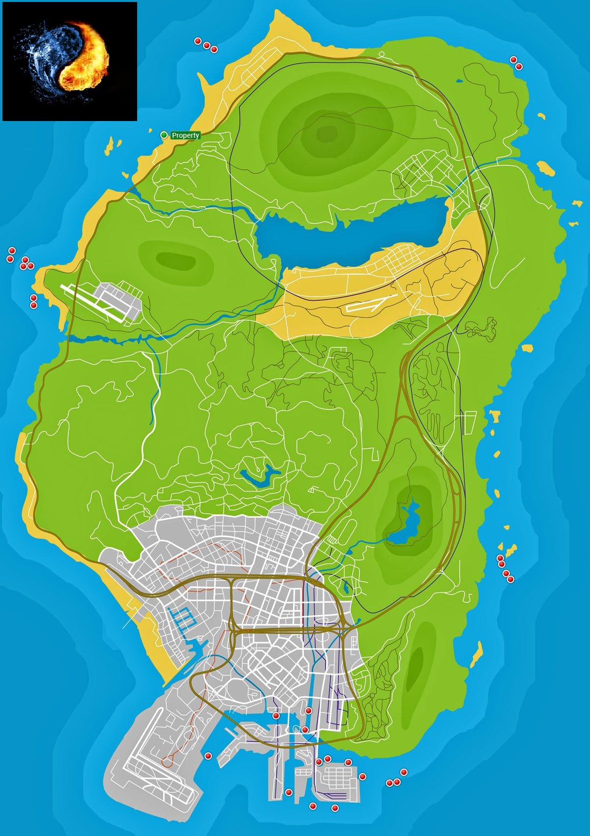 Fã cria mapa interativo de GTA 5 com todos os itens coletáveis do jogo