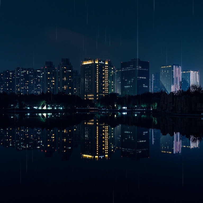 Raining Night City
