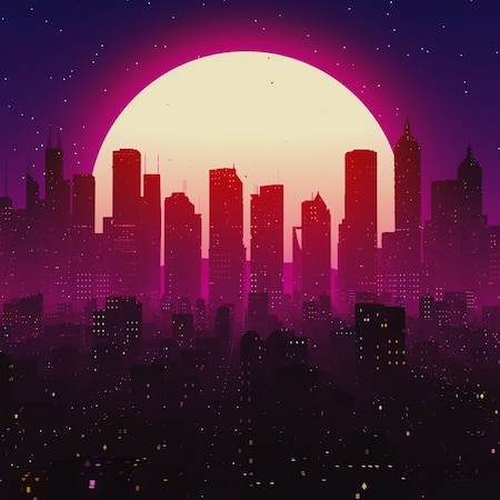 Synthwave City by VISUALDON (Loop) | Wallpapers HDV