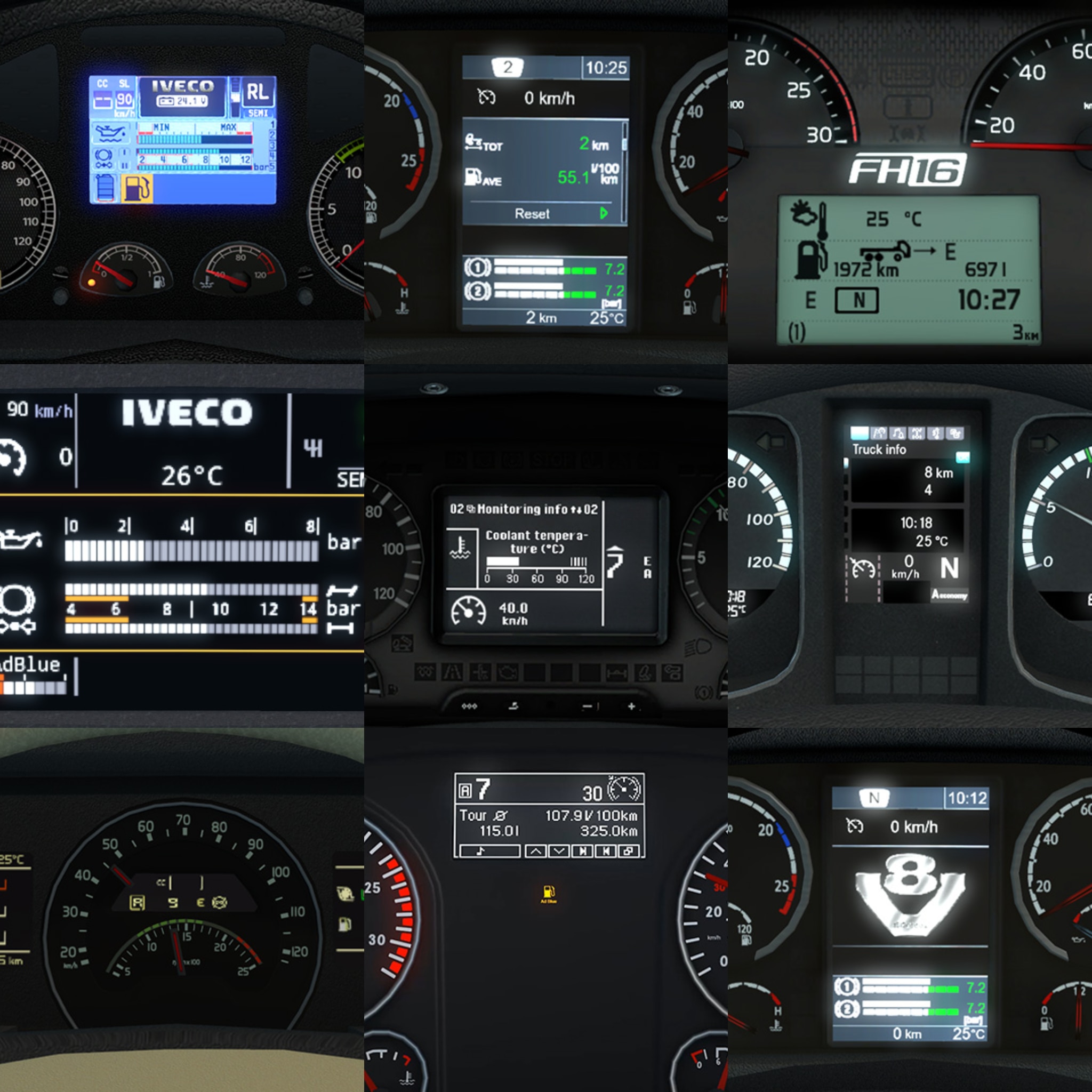 Euro Truck Simulator 2 [72] with a custom cockpit simulating sedan