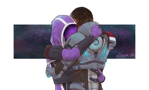 I imagine this some time after Dossier: Tali, you know, they just miss each...