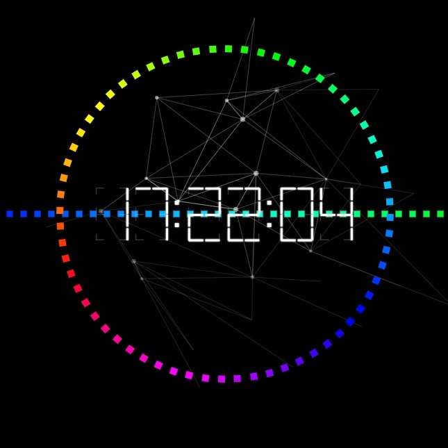 Animated clock