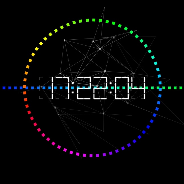 Animated clock