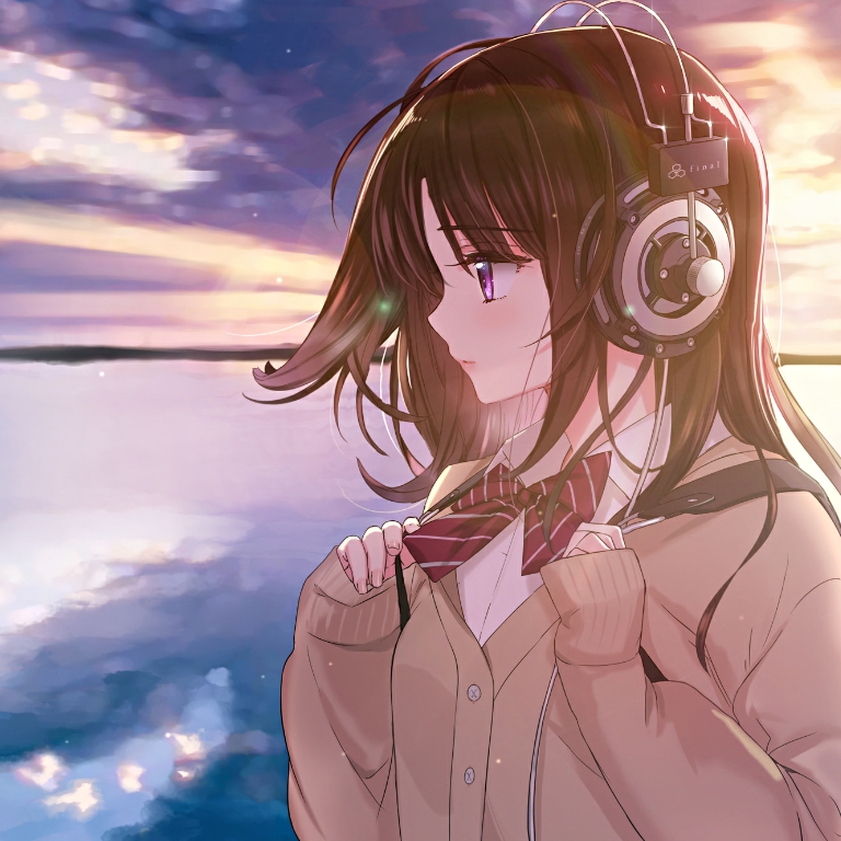 Anime Girl With Headphones Factory Sale, 50% OFF 