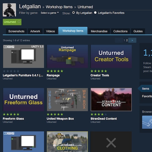 steam community guide workshop letgalian s content