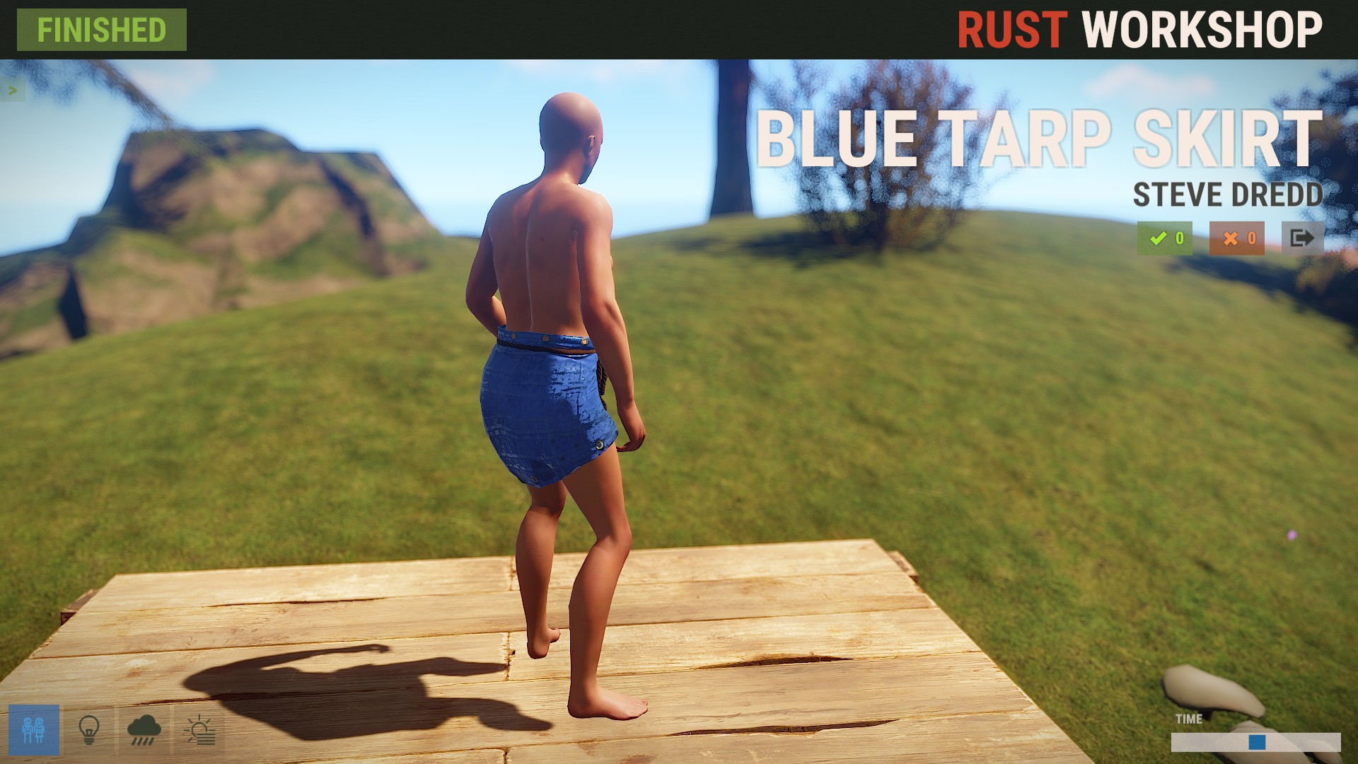 Blue Tarp Skirt thumbnail 2