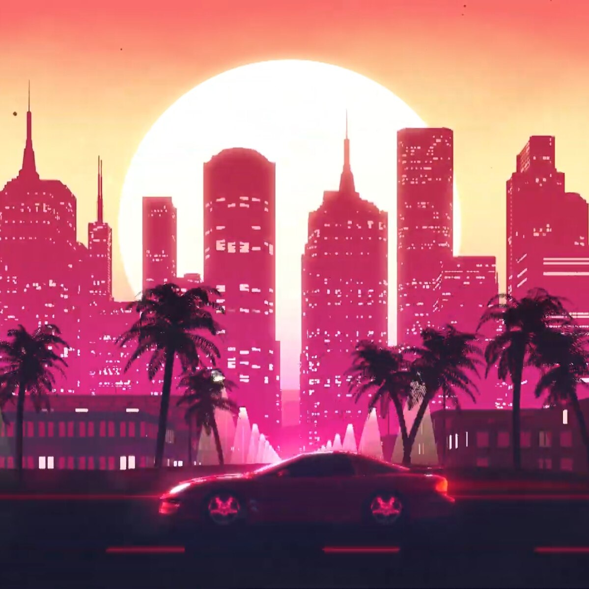 Sunset Drive, Synthwave / Outrun (loop)