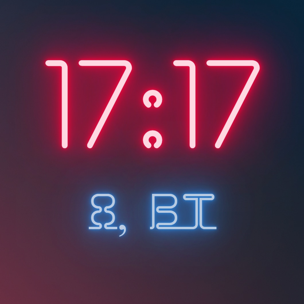 Neon Clock 24h RU (Animated) (fixed)