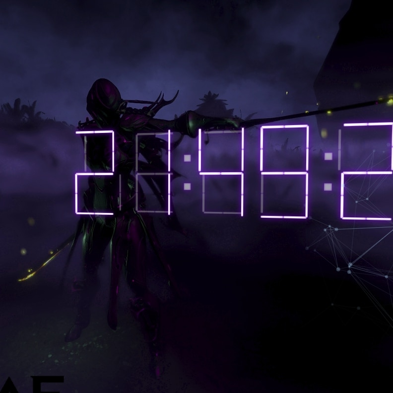 1080p warframe HTML clock