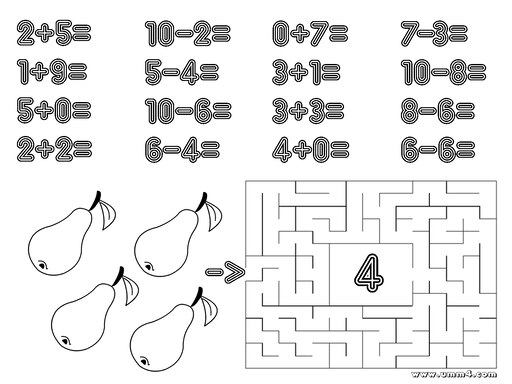 Математические задания для дошкольников